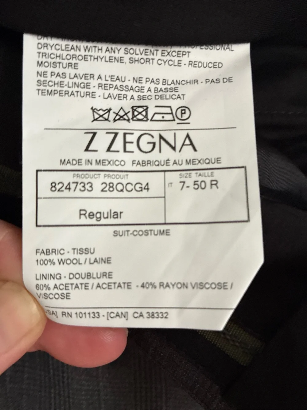 Zzegna Drop 7 Wool Plaid Suit